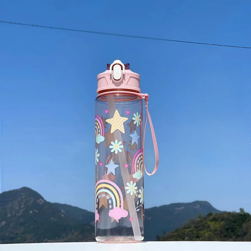 Water Bottle For Kids -  Leakproof Plastic Water Bottles