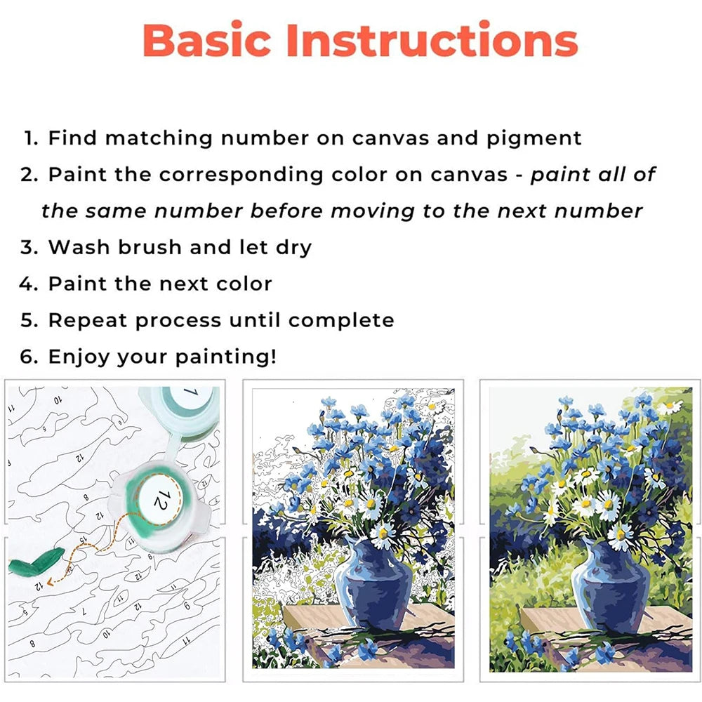 1pc Paint by Numbers Kit