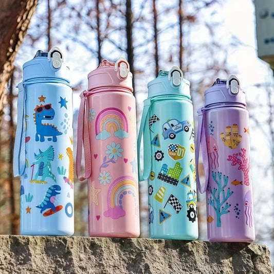 Water Bottle For Kids -  Leakproof Plastic Water Bottles