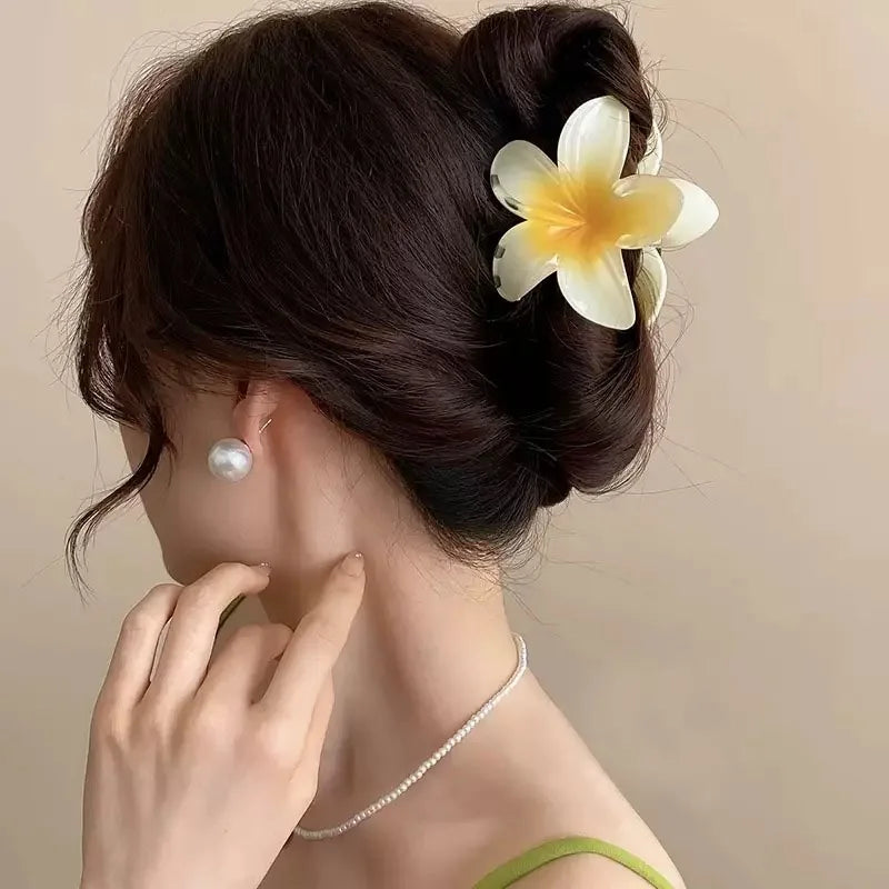 Gradient Flower Hair Clips