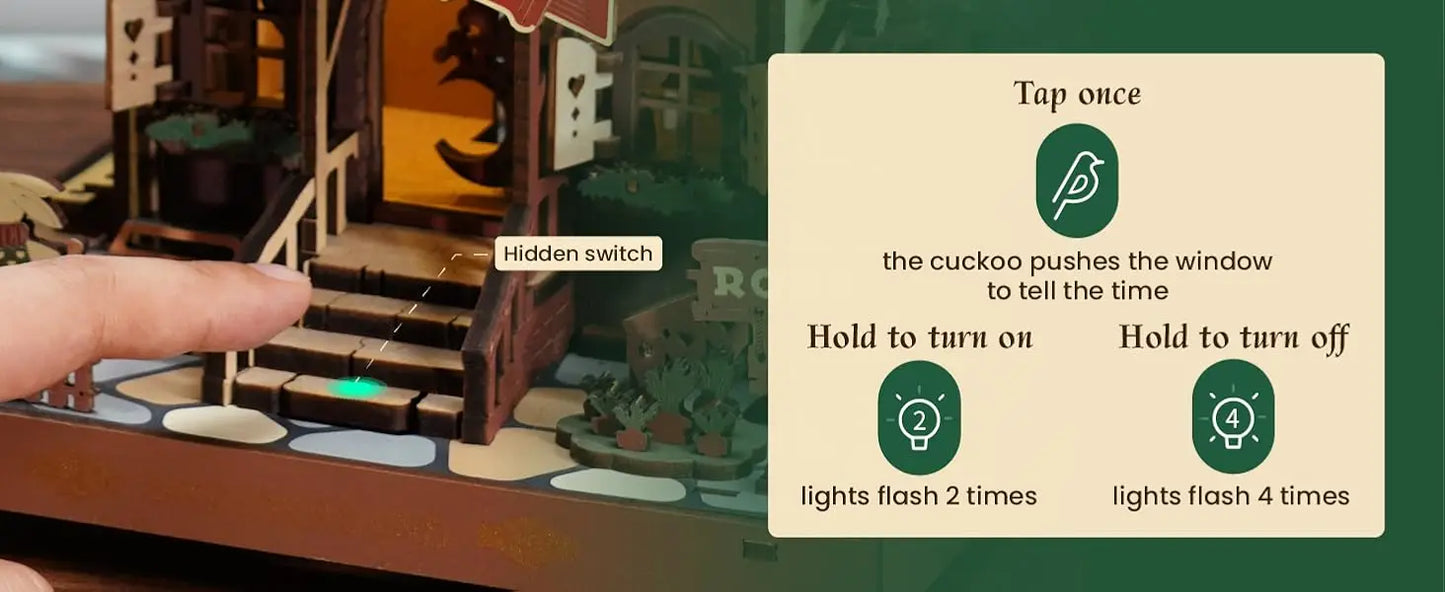 3D Wooden Clock Puzzle