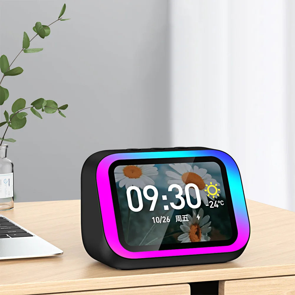 Multifunctional Smart Speaker with Clock & Weather