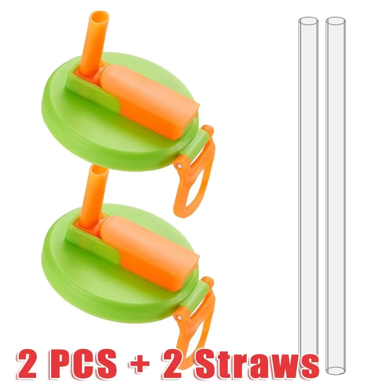 Can Lid With Silicone Straw