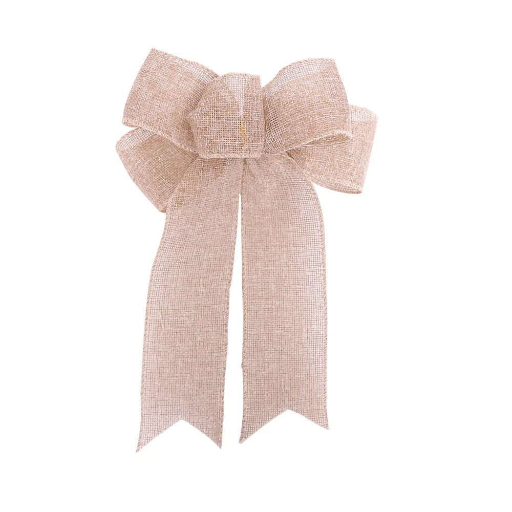 DIY Linen Ribbon Bow