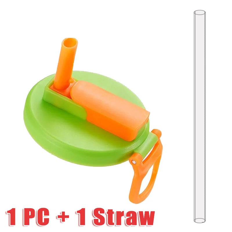 Can Lid With Silicone Straw