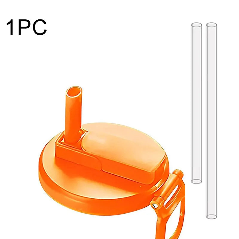 Can Lid With Silicone Straw