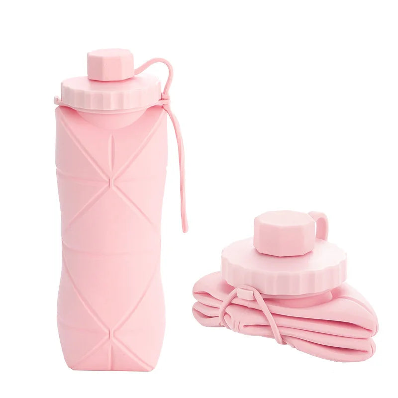 Silicone Foldable Water Bottle – 600 ML