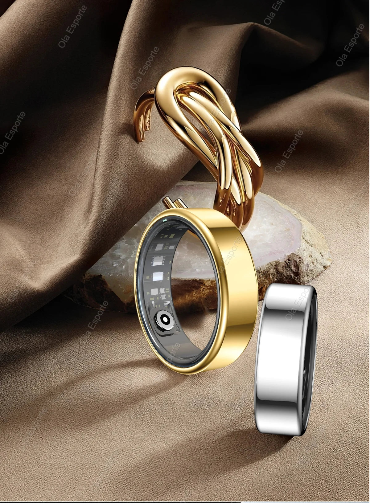 2025 Smart Ring Bluetooth Heart Rate SpO2 Fitness Tracker Waterproof