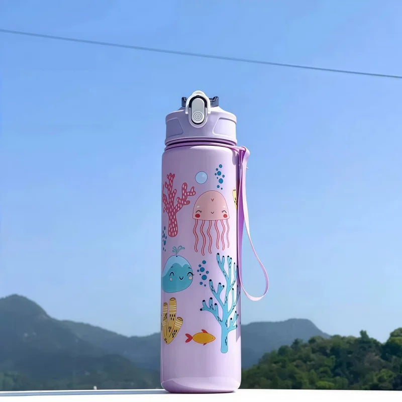 Water Bottle For Kids -  Leakproof Plastic Water Bottles