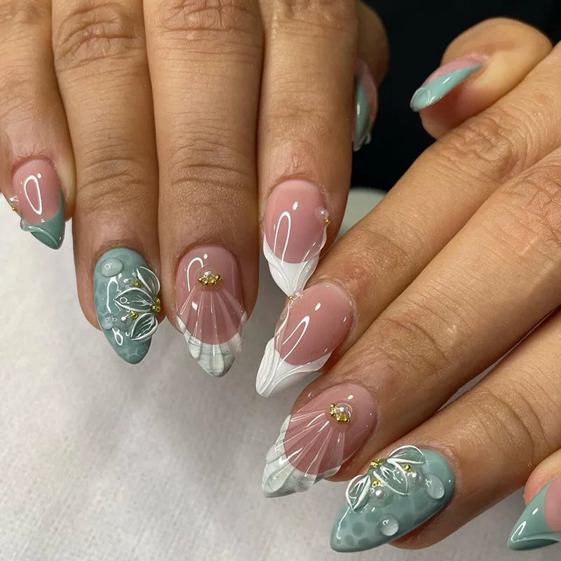 3D Design False Press on Nails