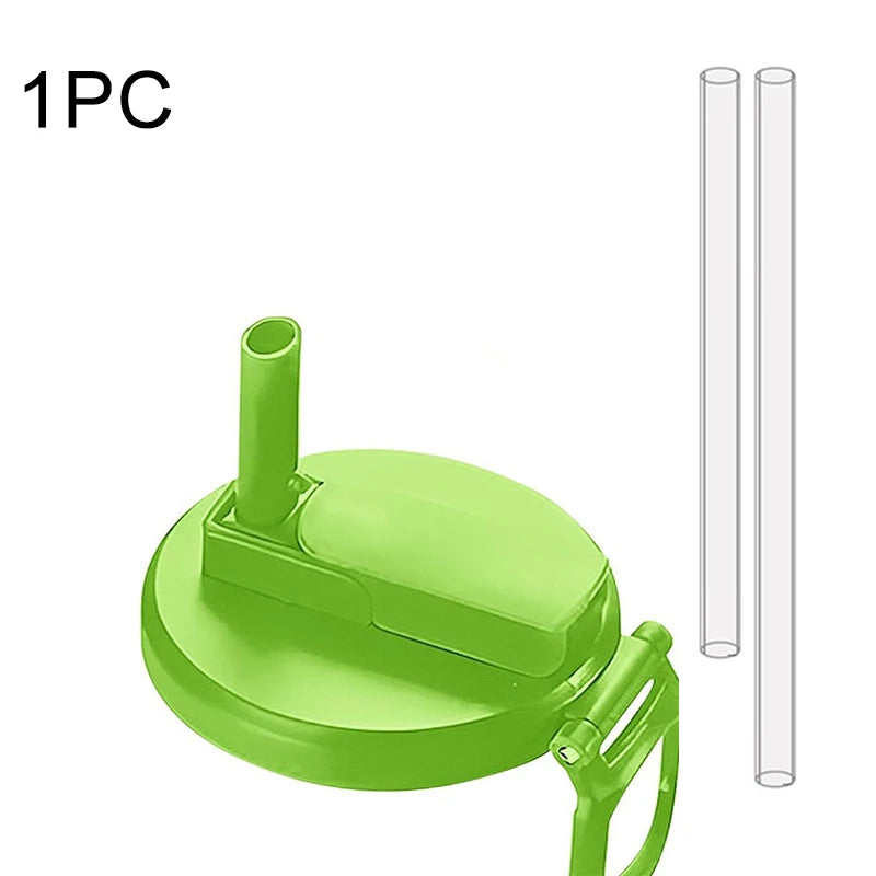 Can Lid With Silicone Straw