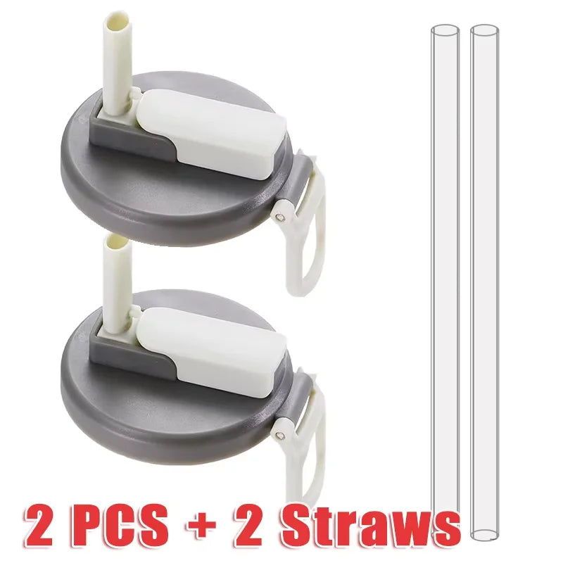 Can Lid With Silicone Straw