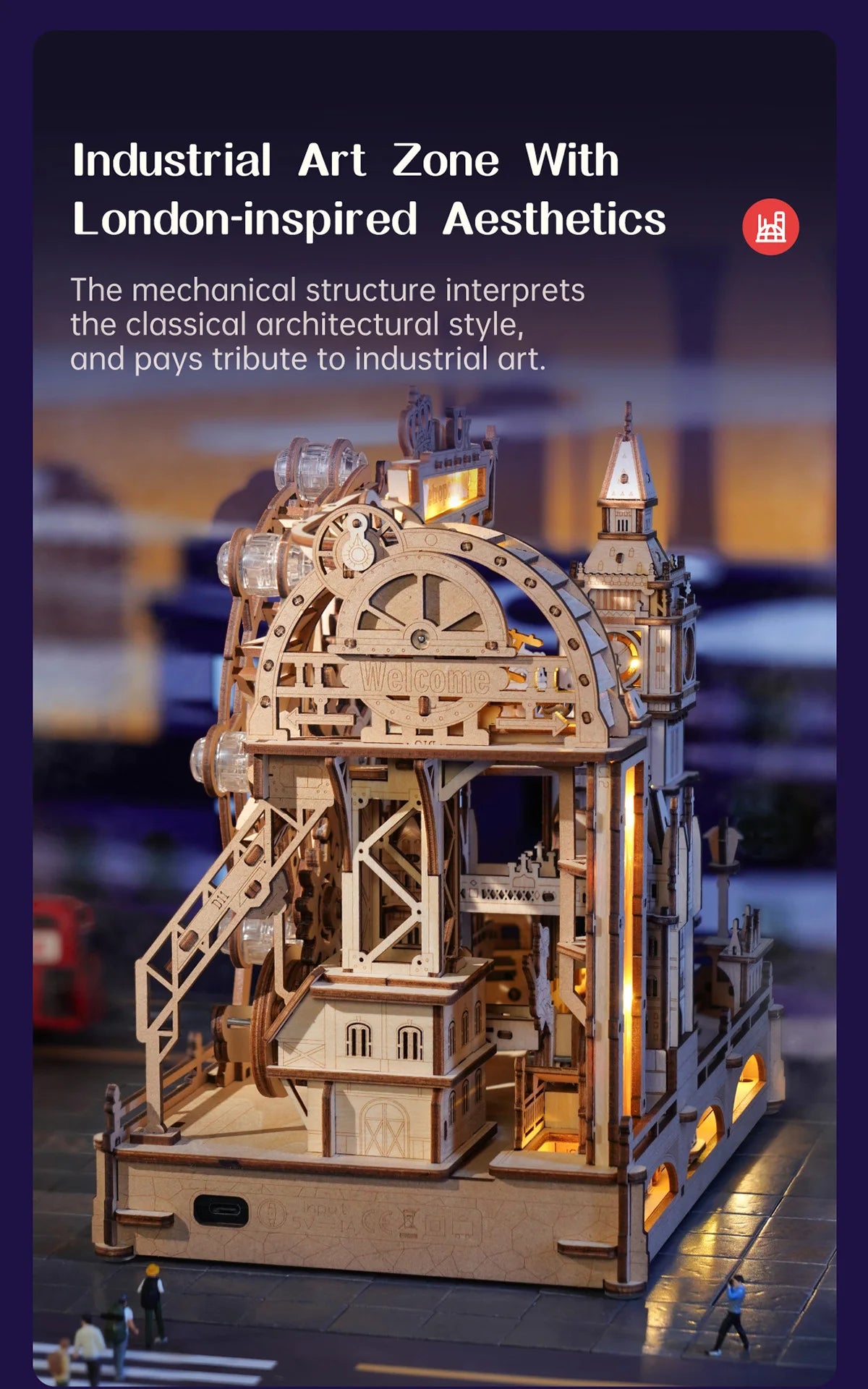 London Cityscape 3D Wooden Puzzle