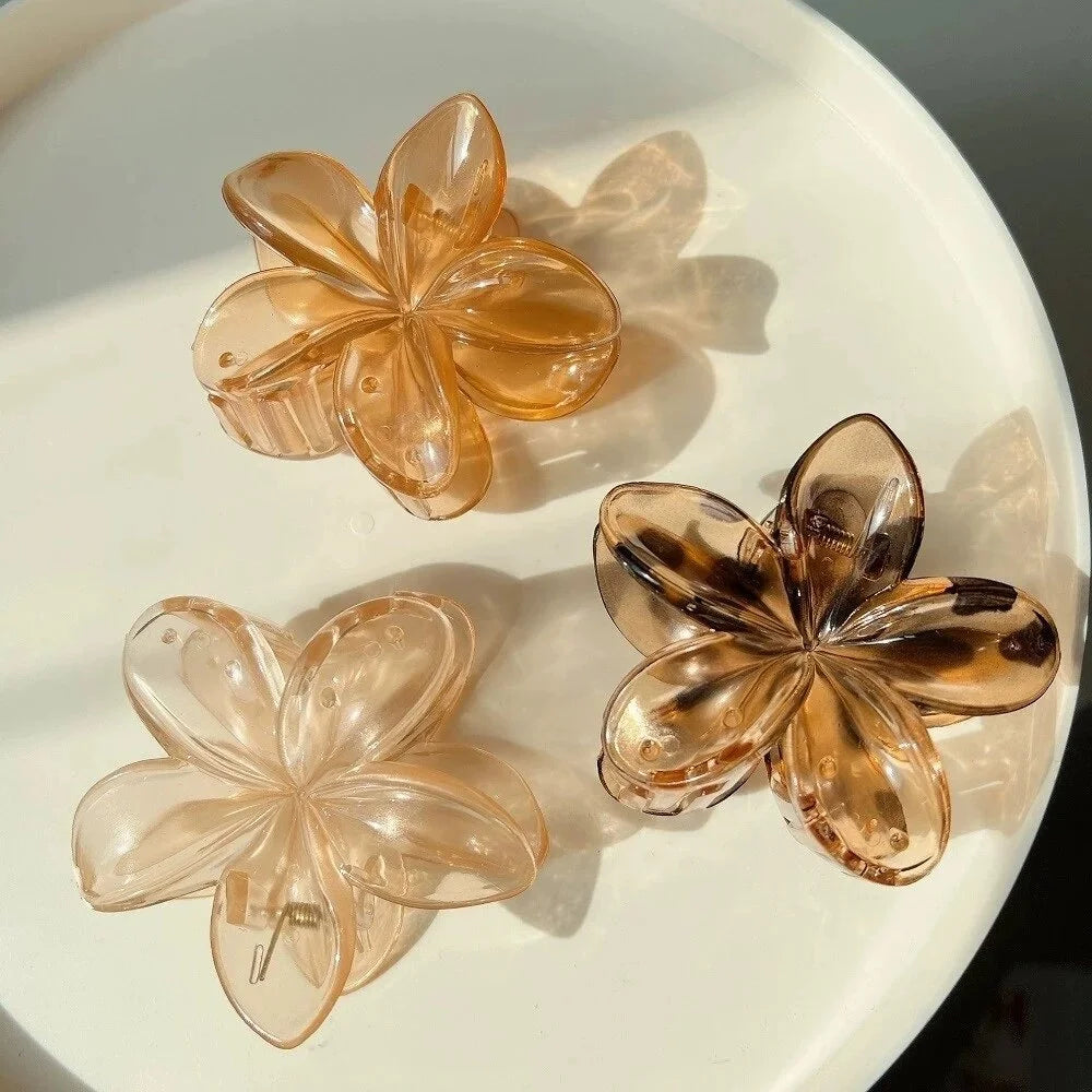 Gradient Flower Hair Clips
