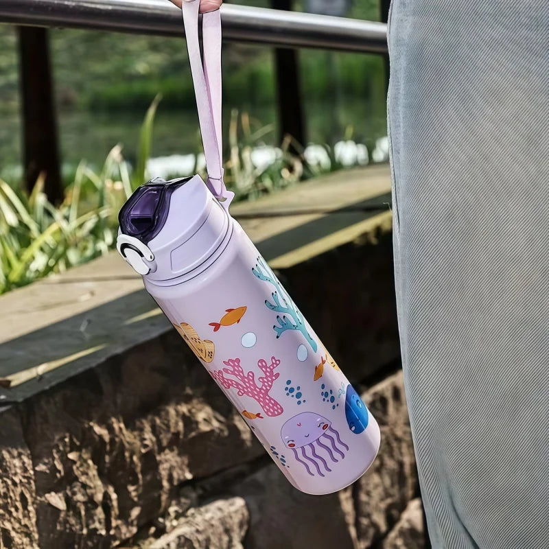 Water Bottle For Kids -  Leakproof Plastic Water Bottles