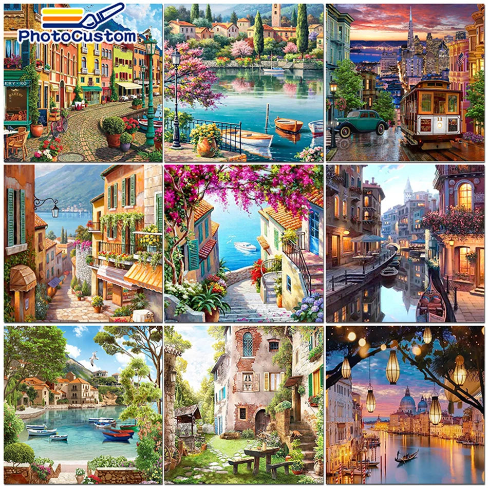 City Landscape Paint by Numbers