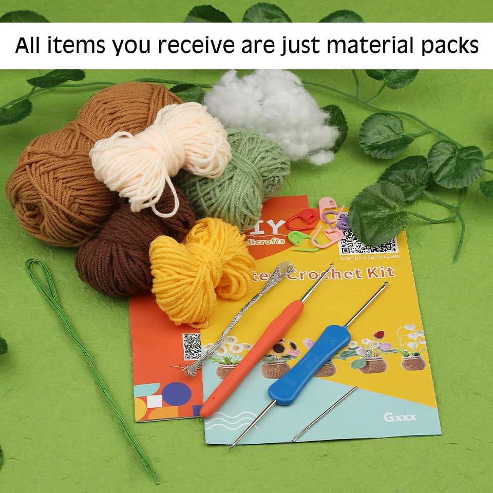 Beginner Crochet Flower Kit