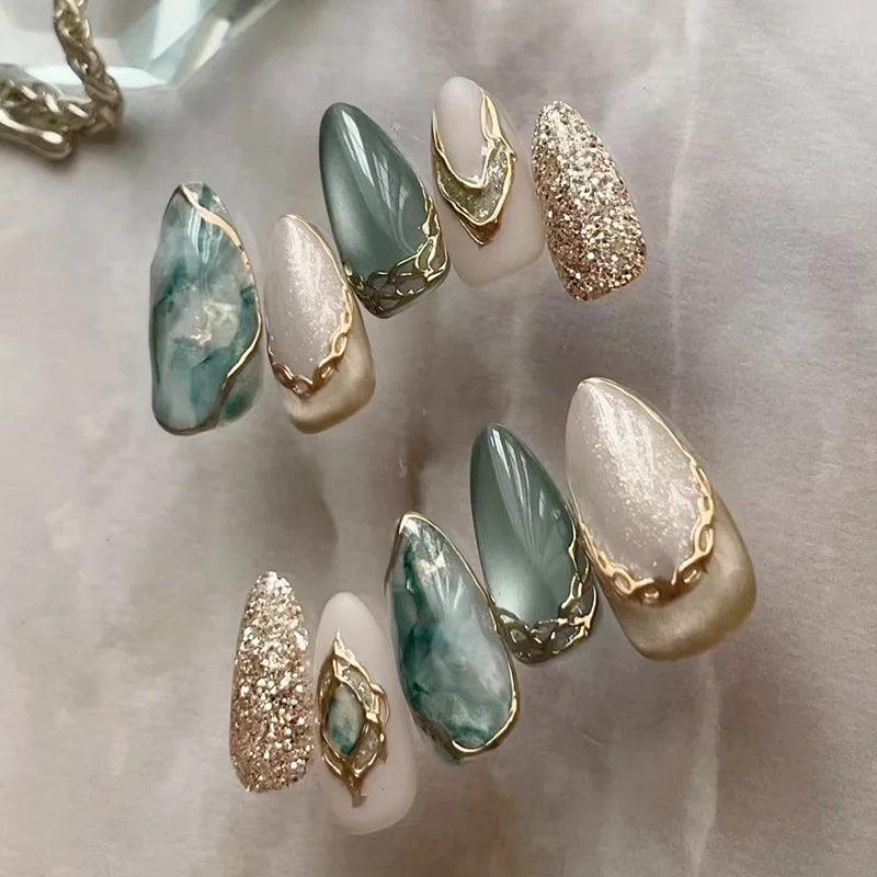 3D Design False Press on Nails