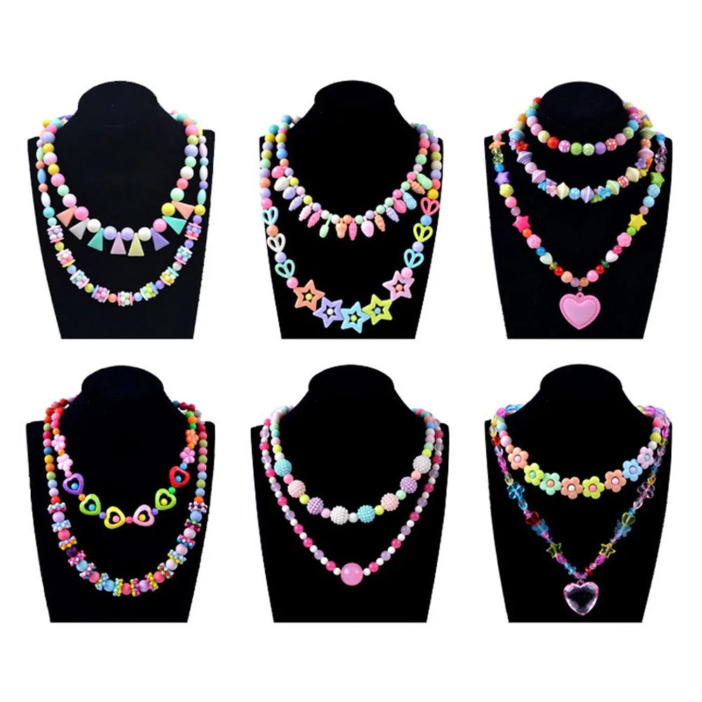 500pcs DIY Beaded Bracelet & Necklace Craft Set