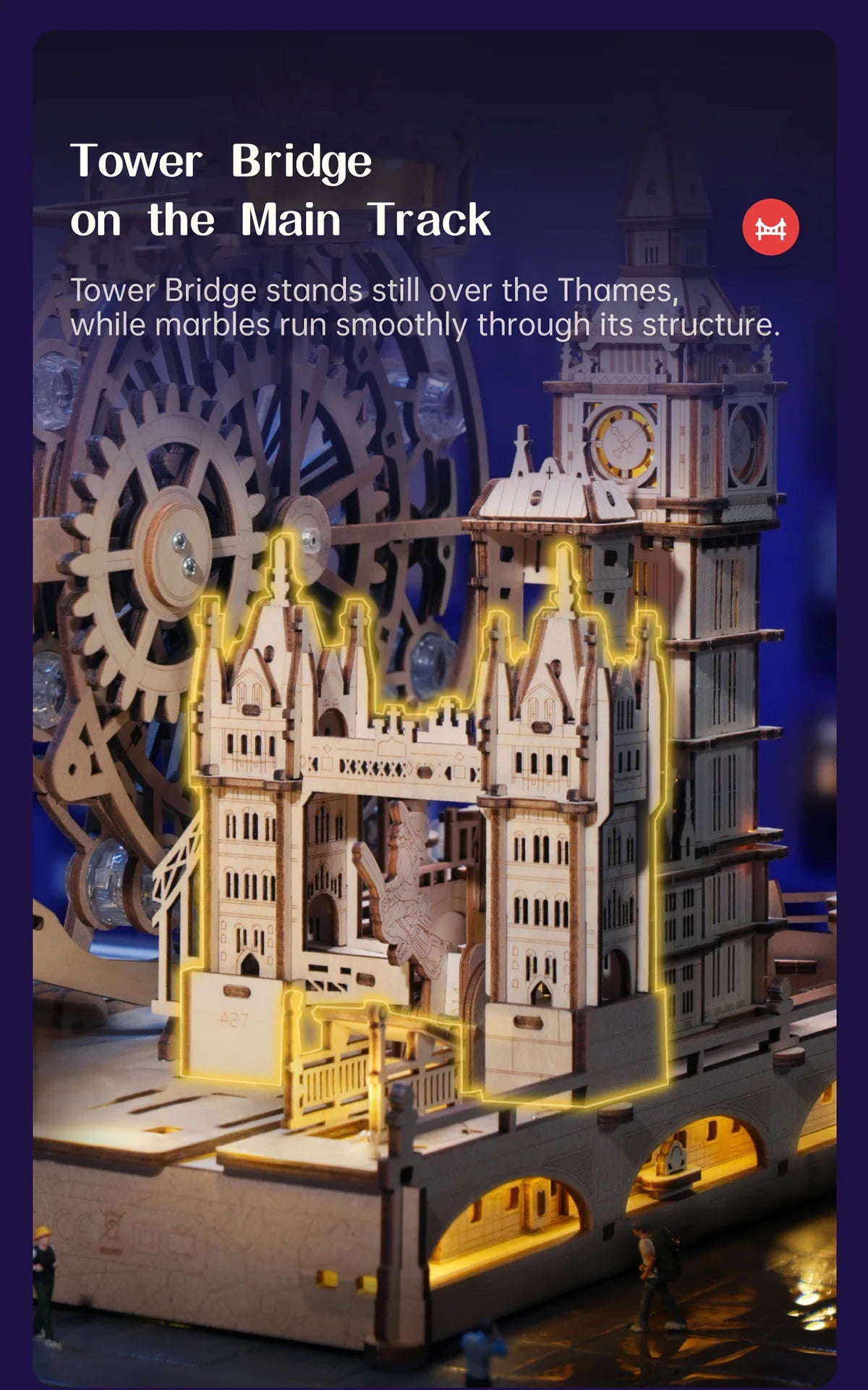 London Cityscape 3D Wooden Puzzle