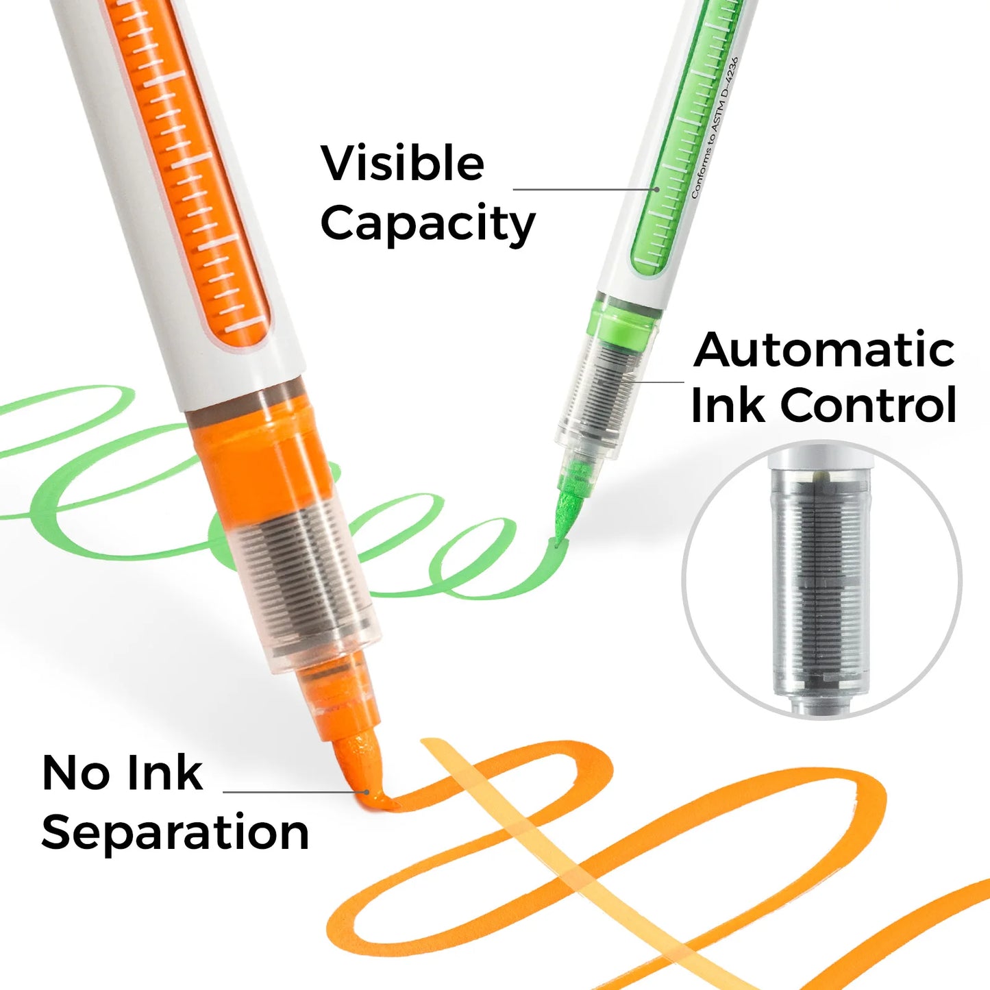 Ohuhu 24-Color Acrylic Paint Markers