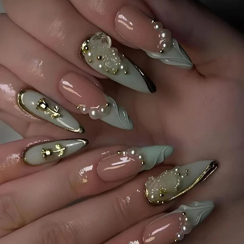 3D Design False Press on Nails