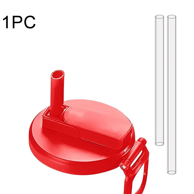 Can Lid With Silicone Straw