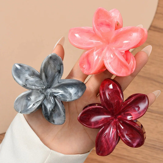 Gradient Flower Hair Clips