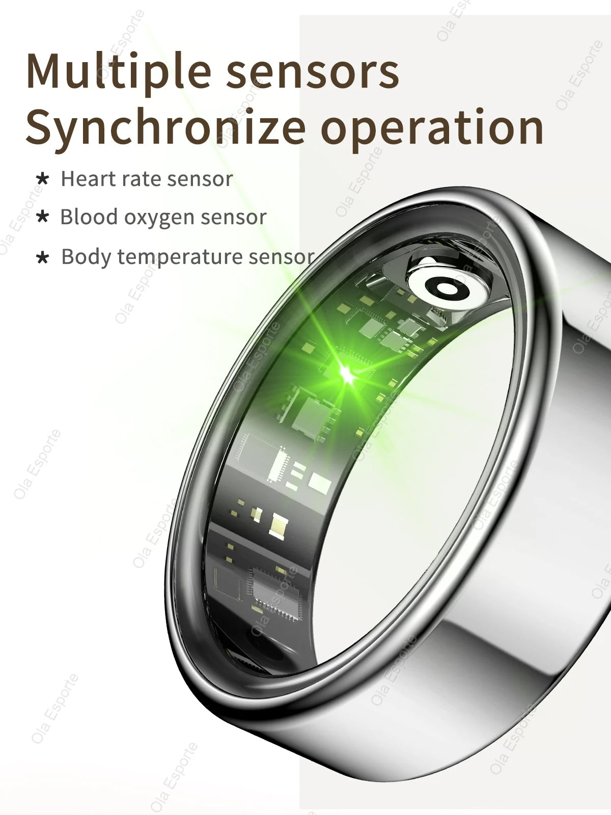 2025 Smart Ring Bluetooth Heart Rate SpO2 Fitness Tracker Waterproof