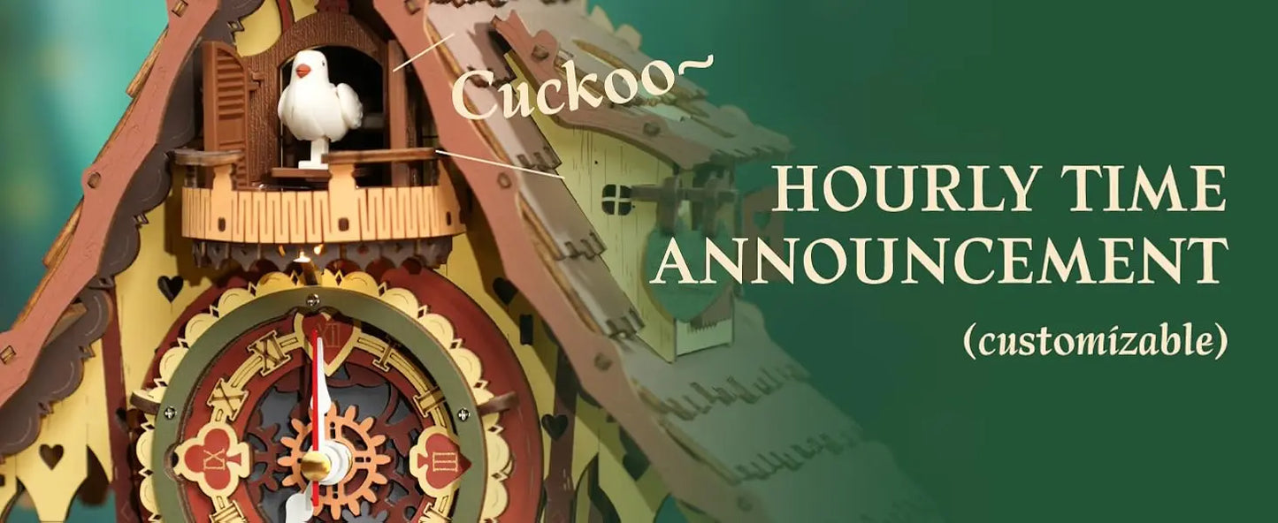 3D Wooden Clock Puzzle