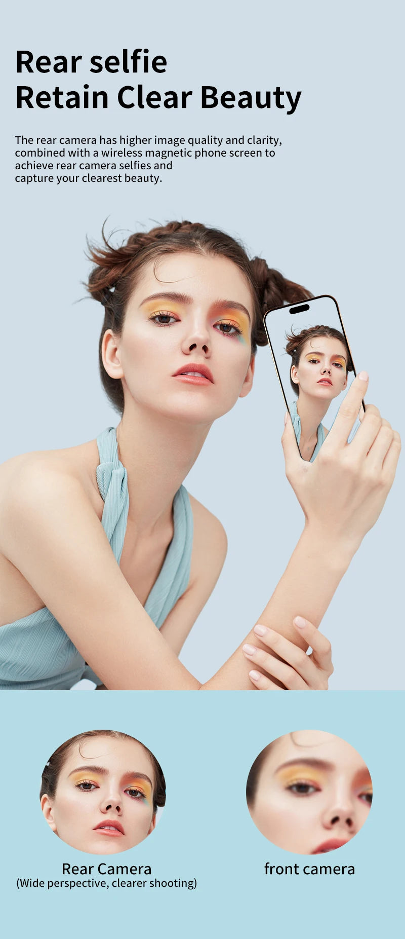 Magnetic Wireless Phone Selfie Monitor