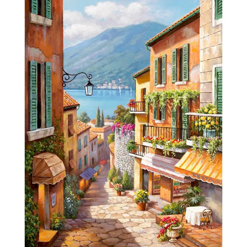 City Landscape Paint by Numbers