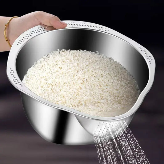 Rice Washer Strainer Bowl
