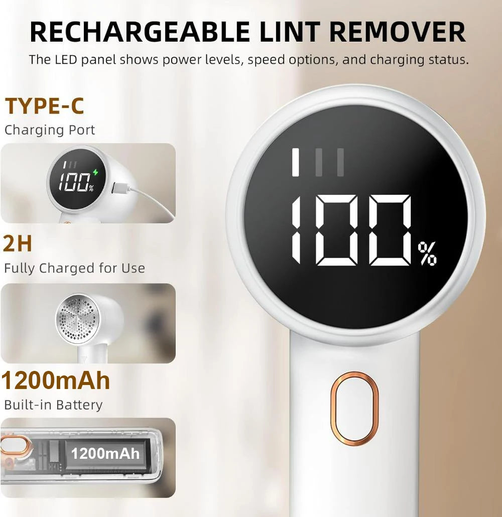 Rechargeable Fabric Lint Remover