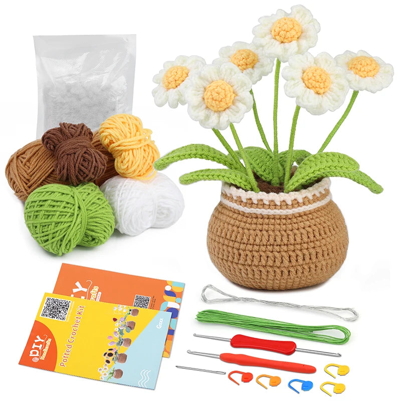 Beginner Crochet Flower Kit