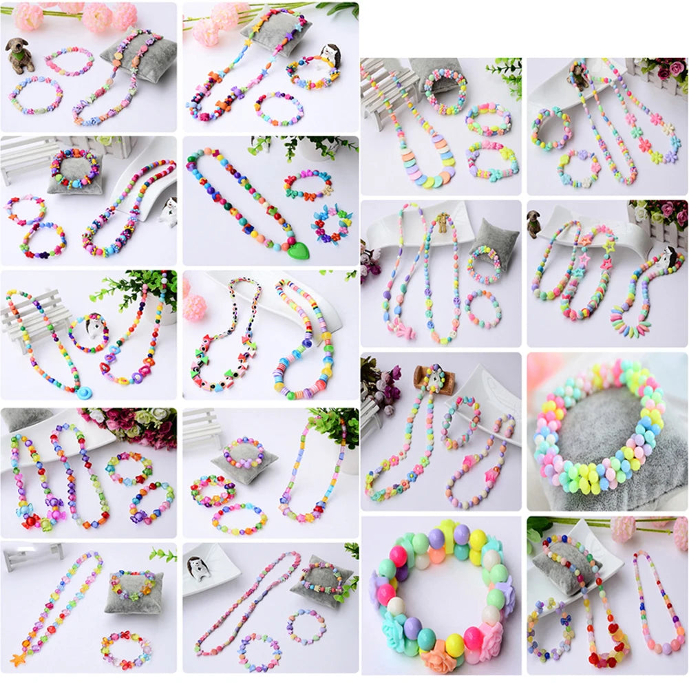 500pcs DIY Beaded Bracelet & Necklace Craft Set