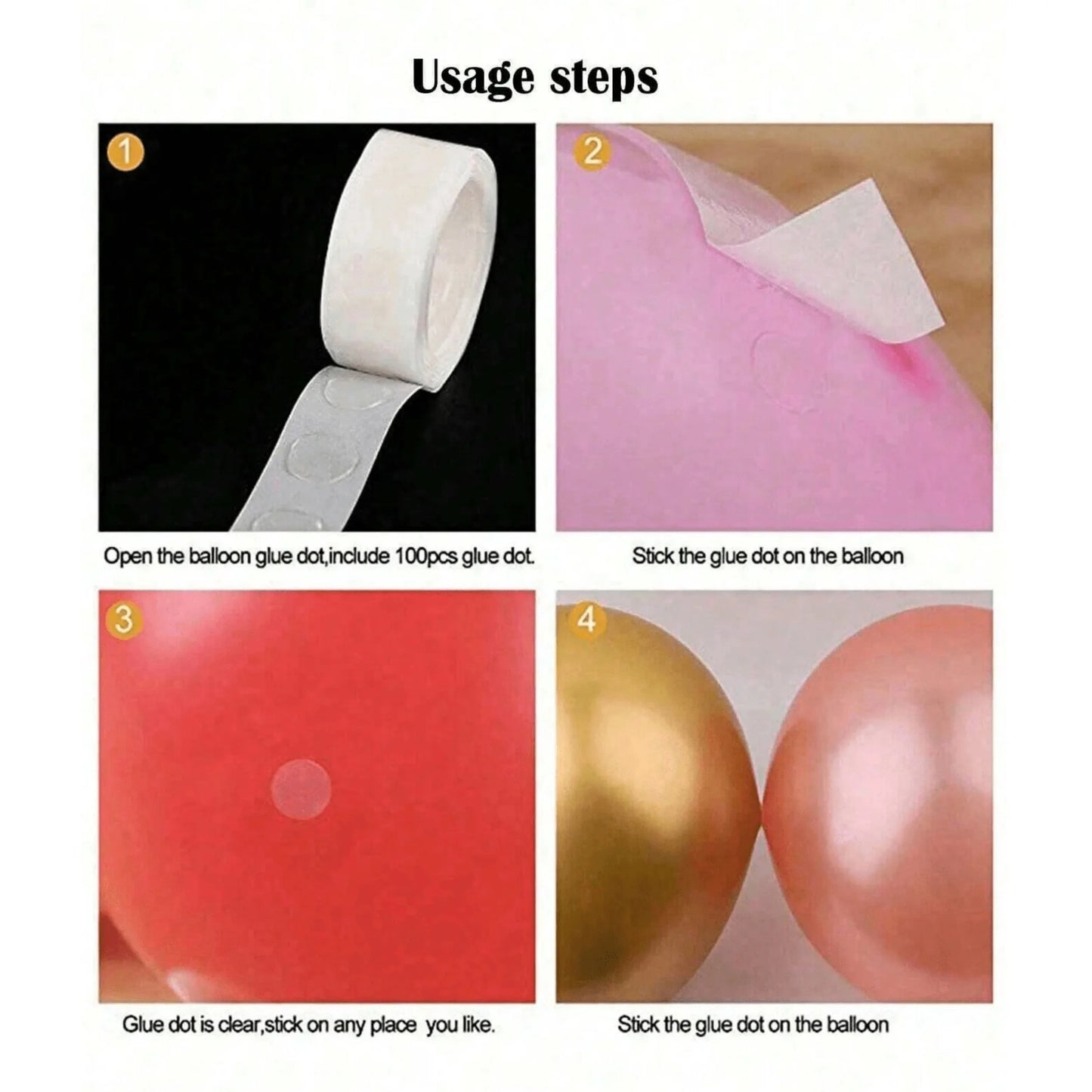 Balloon Pump with Glue Dots for Balloons