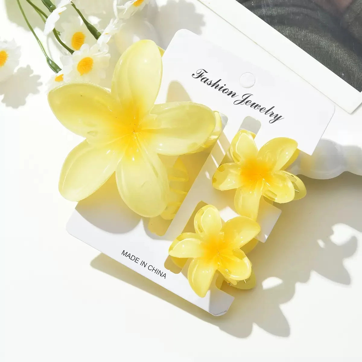 Gradient Flower Hair Clips