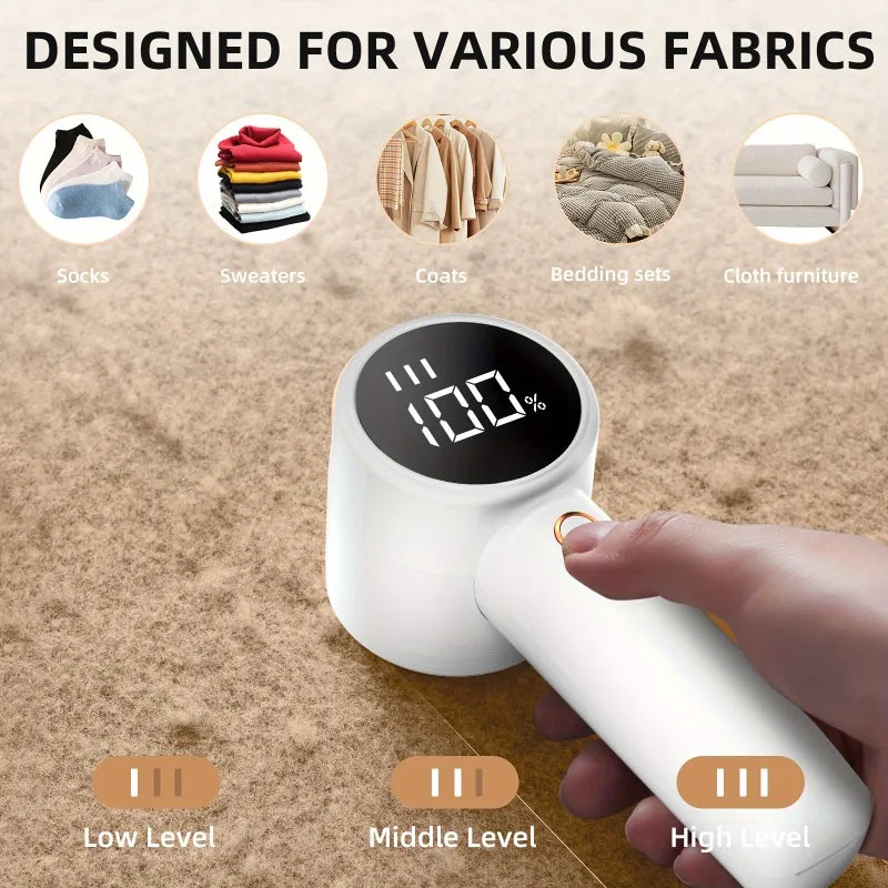 Rechargeable Fabric Lint Remover