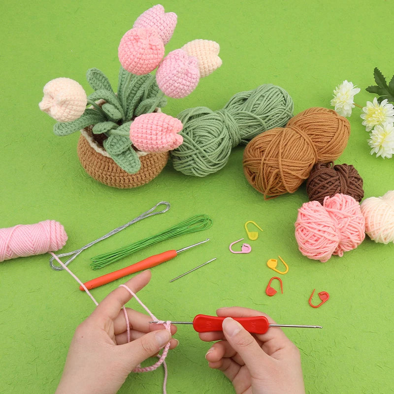 Beginner Crochet Flower Kit