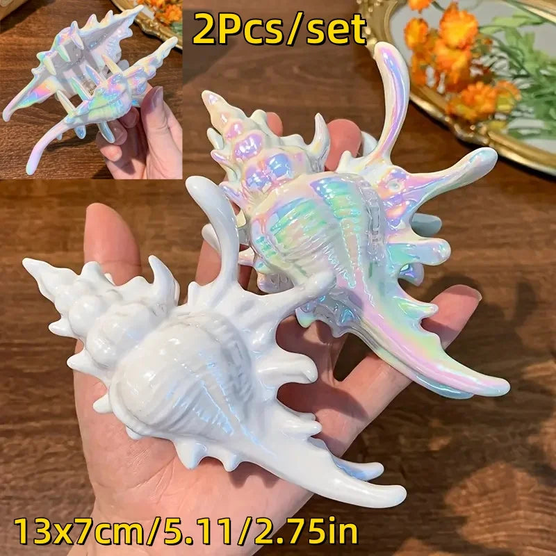 Gradient Flower Hair Clips